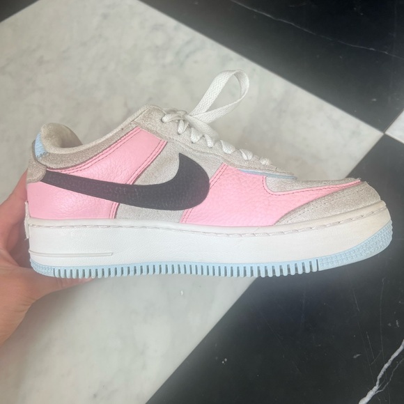 Women’s Air Force 1 Shaw “Hoops Pack” Soft Pink size 6 - Picture 5 of 6